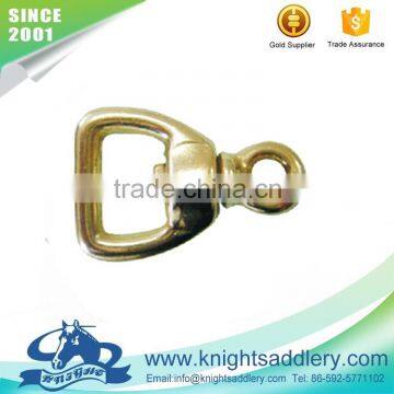 Solid Brass Flat Eye Swivel Hook