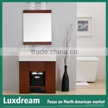 integrated wash basin cherry bathroom vanity cabinets