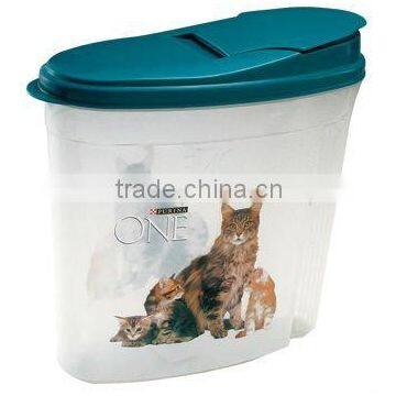 plastic pet food container