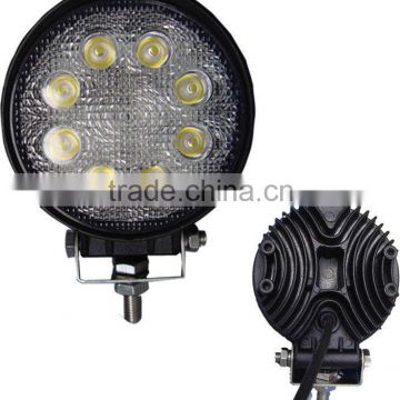 24w Round Auto Suv Atv Excavator Led Work Lights