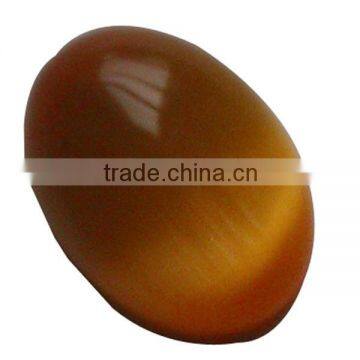 18*25mm oval cut yellow cat eye cabochons wholesale