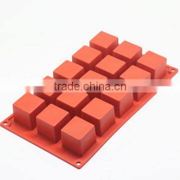15 Cavity Silicone Brownie Mold Bread Mold Square Soap Mold photo-6