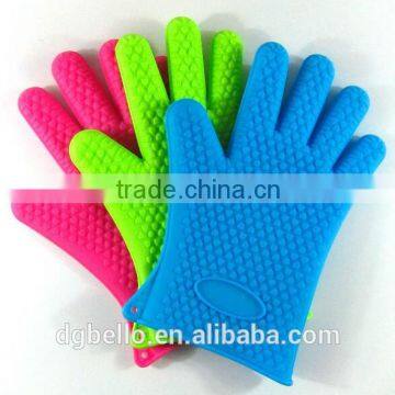Heat Resistant Long Silicone Oven Glove With Cotton photo-2