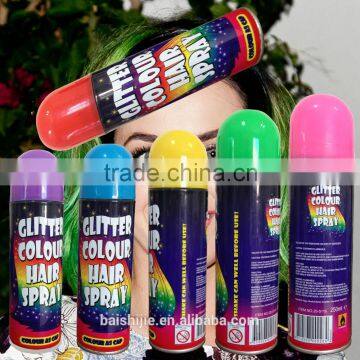 hair color aerosol spray glitter hair color