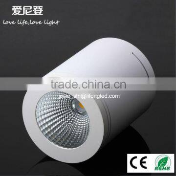 Dimmable 18w LED COB surface mounted downlights with CE&RoHS