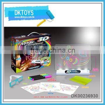 Magical educational 3D drawing board space type