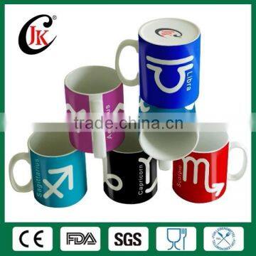 Wholesale 11oz customized porcelain coffee cup promotional ceramic mug for advertising