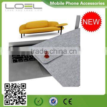 New Wholesale Wool Felt Laptop Sleeve for Macbook Air 12inch, For Macbook Pro Protective Cover Case