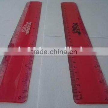 wholesale promotional 12' 30cm PVC flexible soft ruler with logo printing