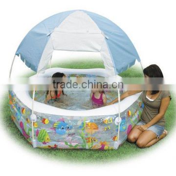 Swimming center ocean reef shade pool/ Inflatable pool with a roof