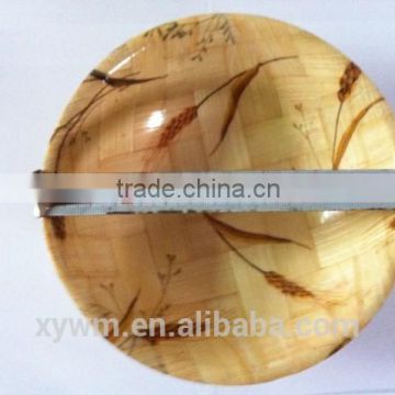 Decorative colourful bamboo plates flower trim