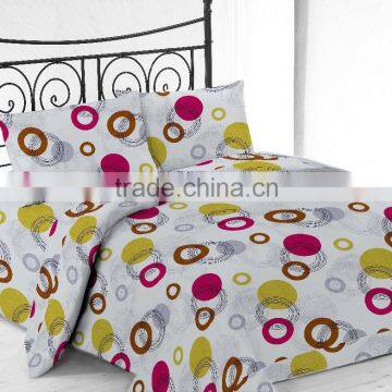 Microfiber Printed Bed Sheet Set For Living Room Customized Design