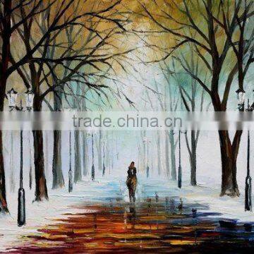 Handmade high quality wall art canvas knife oil painting 52616