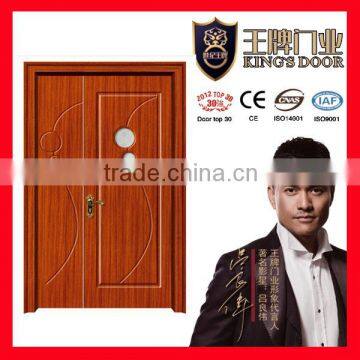 Interior MDF Wood laminated PVC Doors for entrance