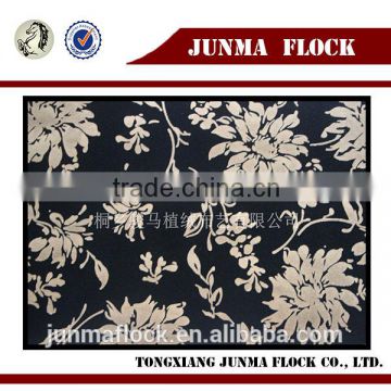 High Quality Easy Cleaning Flower pattern Flocked I Shap Sofa Cover