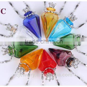 Murano Glass Aroma Necklace Mini Glass Bottle Pendant Jewellery Wholesale