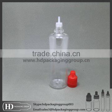 HD E cig juice liquid bottle empty CR cap tamper evident plastic e-liquid bottles 100ml for vape oil