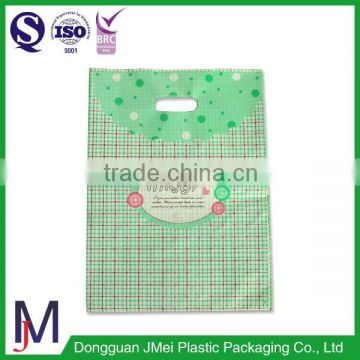 shopping plastic bag ldpe die-cut handle bag for shooping