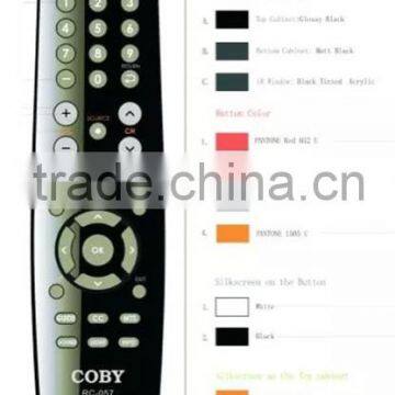 High Quality Black 37 Keys NEW COBY RC-057 Remote Control