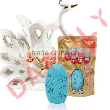 Air Blue Long Warm and Heating Evenly of Daylily Warm Egg for Winter Protection Gifts photo-3