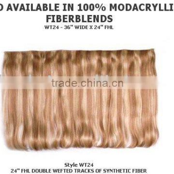 Modacralic Fiber Clip On Hair Extension - Human hair Weaves