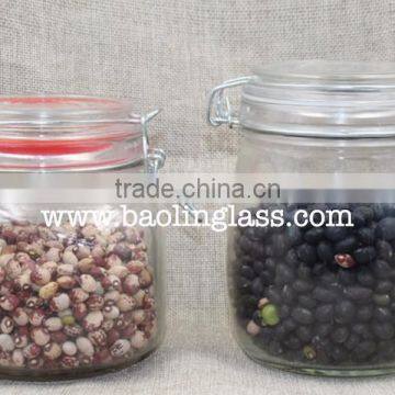 16oz 500ml clip storage jar