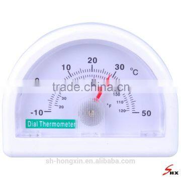 Semicircle Shape Indoor/Outdoor Dial Thermometer with C/F Indication