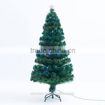 HomCom 4' Artificial Holiday Decoration Light Up Christmas Tree - Green