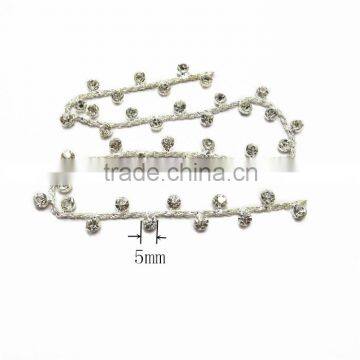 Shoe Jewelry Chains Compact Rhinestone Chain