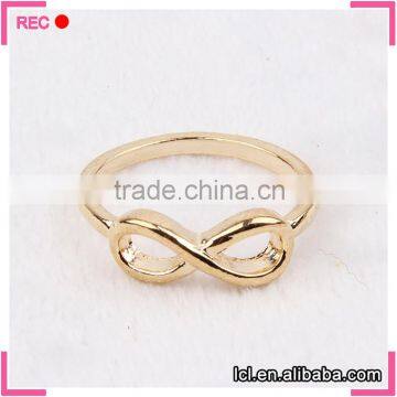 Bow shaped engagement rings imitation jewellery, hot sale imitation gold ring without stones