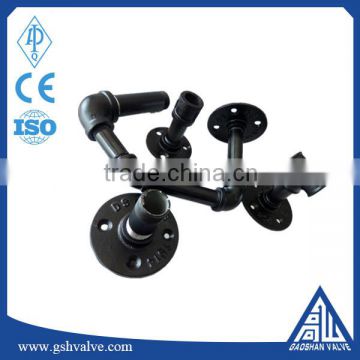 DN15 DN20 DN25 DN32 DN40 black cast iron flange and pipe fitting