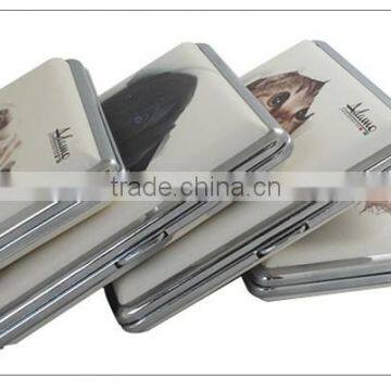Smooth pu Leather Pocket Cigarette Tobacco Case Box Holder Dog/cat Design Wb-22