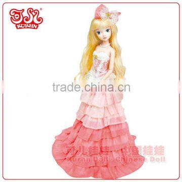 Hot sell real sex 11.5 inch plastic blonde princess doll toy