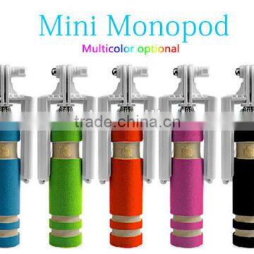 2015 New 13.5cm mini selfie stick for iphone and android phone, monopod made in china for mobile accessory