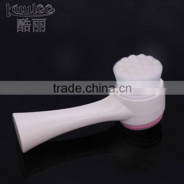 Super Soft Hair Double Head Silicone Massage Face Cleanser photo-5