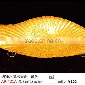 Spindle Shape Fashionable Plastic Fruit Tray With Holder