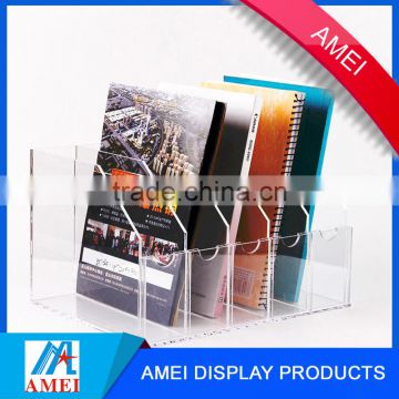 High clarity wall-mounted acrylic antique newspaper rack from dongguang supplier