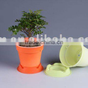 Bioplastic flower pot