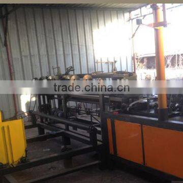 2 wires Entry Fully automatic chain link mesh machine with mesh rolling machine