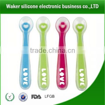 hot sell food grade silicone baby spoon