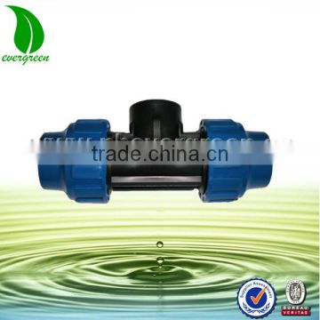 High Quality PP Plastic Water Fittings Tee