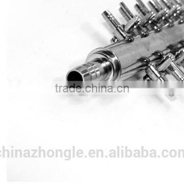 8mm Inlet 4mm Outlet One Way in 14 Way Out Metal Air Control Valve Both for Liquid