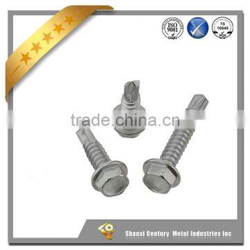 Supply High Quality White Zinc Plated Self Drilling Screws With Rubber Washers photo-2