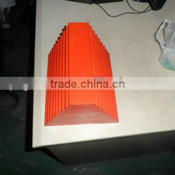 Orange color PU Pyramid wheel Chocks with