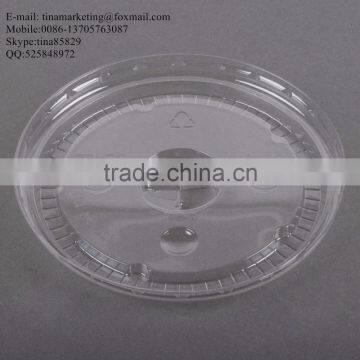 Clear Flat PS Material Lid for 16/20/24 Oz. Plastic Lemonade Cup photo-3