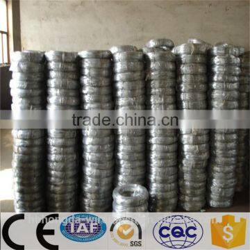 electro/hot dipped galvanized iron metal wire/ from BWG8 to BWG30/awg 19