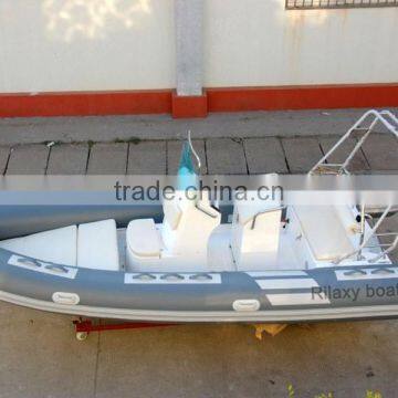 Rilaxy 17ft Rigid Hull Inflatable Boat, Rib Inflatable Boat, PVC Inflatable Boat photo-4