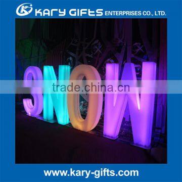 Remote Control LED Alphabets Decoration LED Alphabet Letters With Stainless