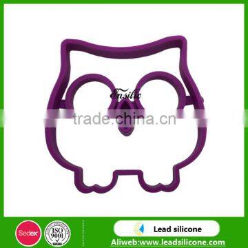 Factory Wholesale Food Grade Owl Shape Silicone Fried Egg Mold, Non-stick Silicone Egg Rings photo-6