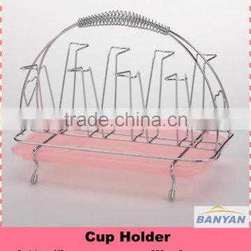 Metal cup holder,HANGIN GLASS CUP RACK